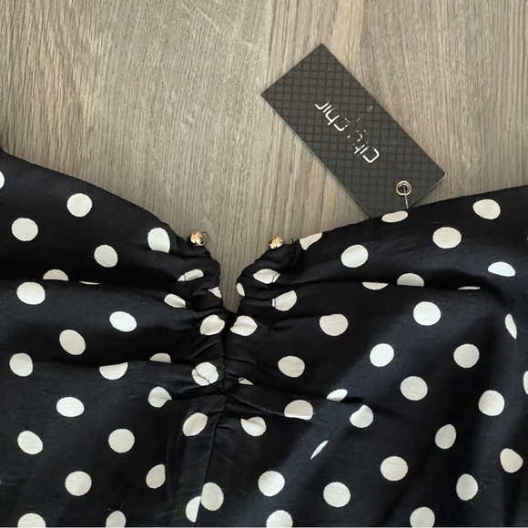 CITY CHIC NWT Black White Polka Dot Print Emma Dress Vintage inspired PLUS SIZE - Picture 8 of 12
